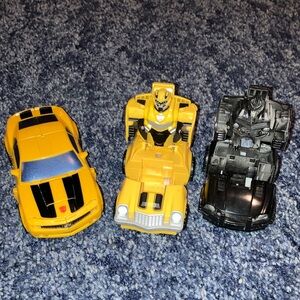 Transforming Robot Cars Set - Yellow and Black